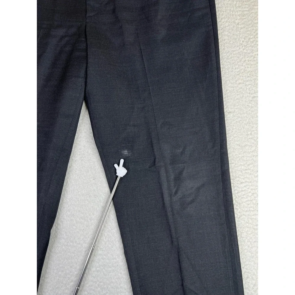 Brioni Dress Pants Mens 38x32 Gray Wool Blend Lined Regular Fit Italy READ